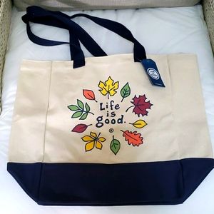 LIFE IS GOOD "FALL" TOTE BAG